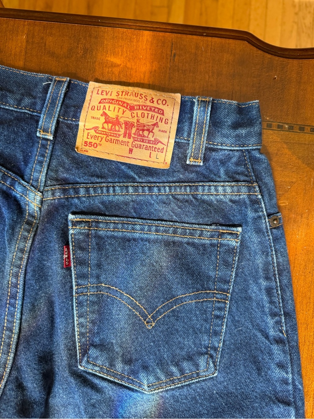 Womens Levis 550 Relaxed Tapered Leg Denim Jeans